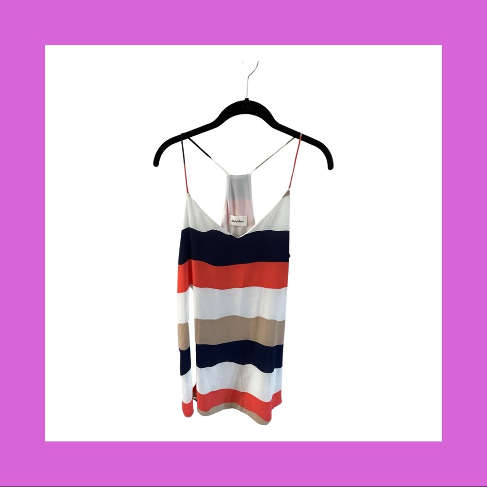 The cutest racer back striped tank!! Perfect for summer!!